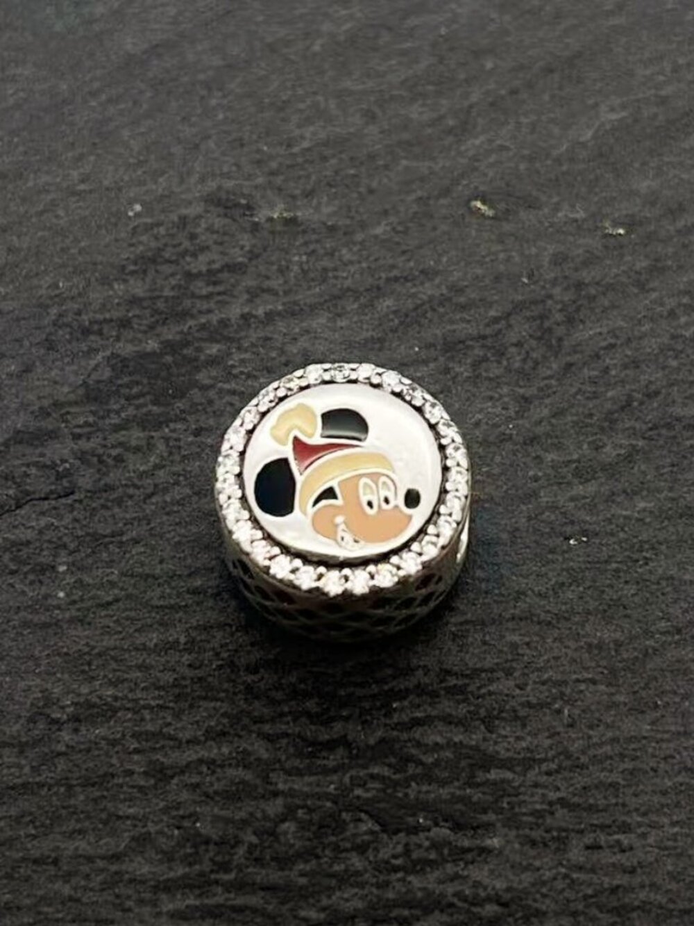 Pandora Disney Happy Holiday Exclusive Bead Charm Sterling Silver Jewelry
